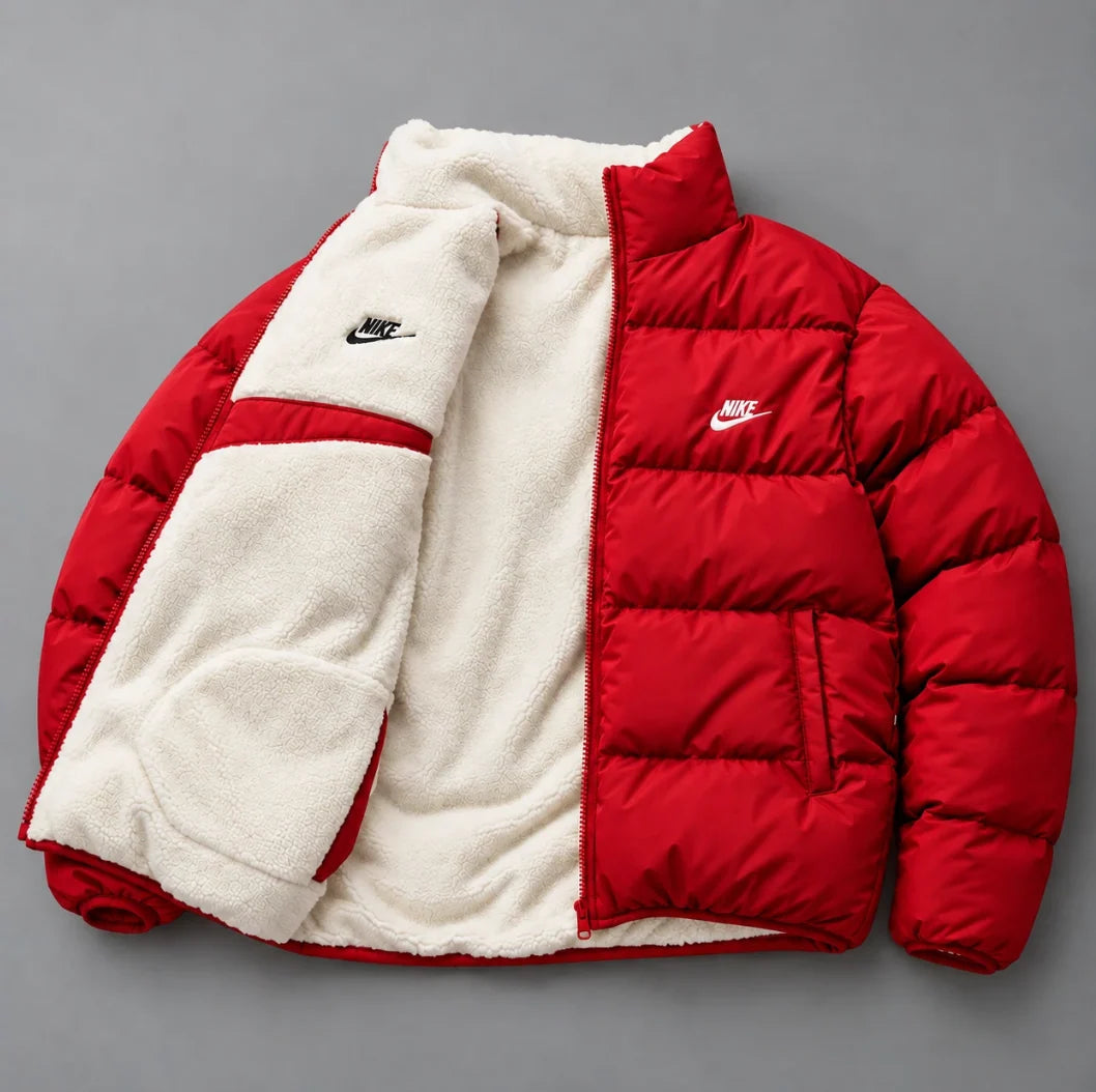 Nike Waxi - Wendbare Sherpa-Pufferjacke