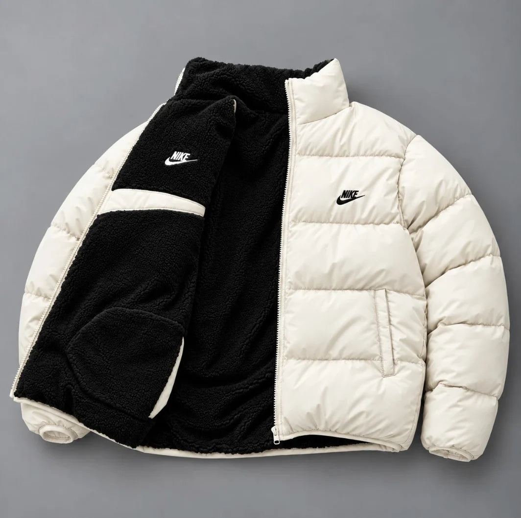 Nike Waxi - Wendbare Sherpa-Pufferjacke