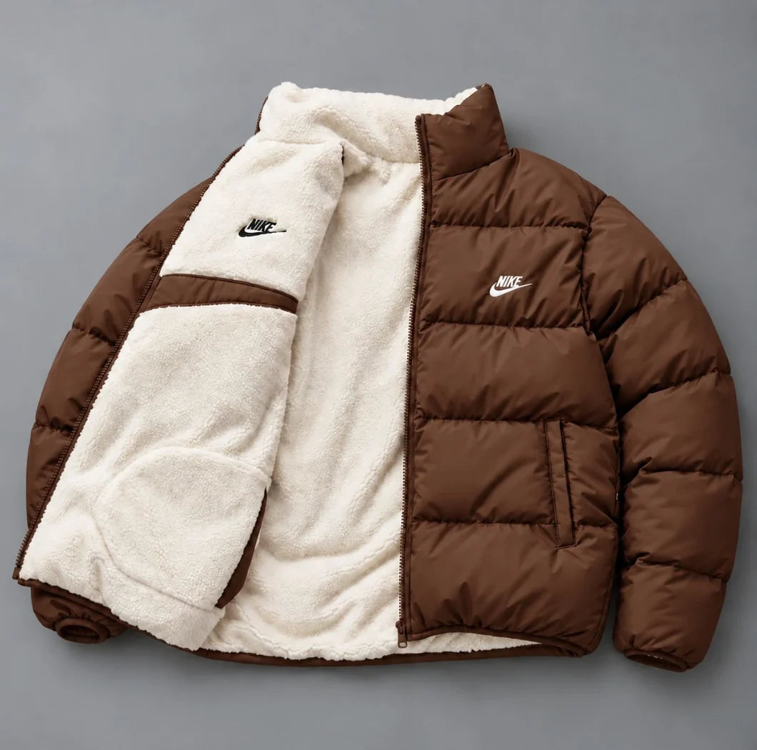 Nike Waxi - Wendbare Sherpa-Pufferjacke