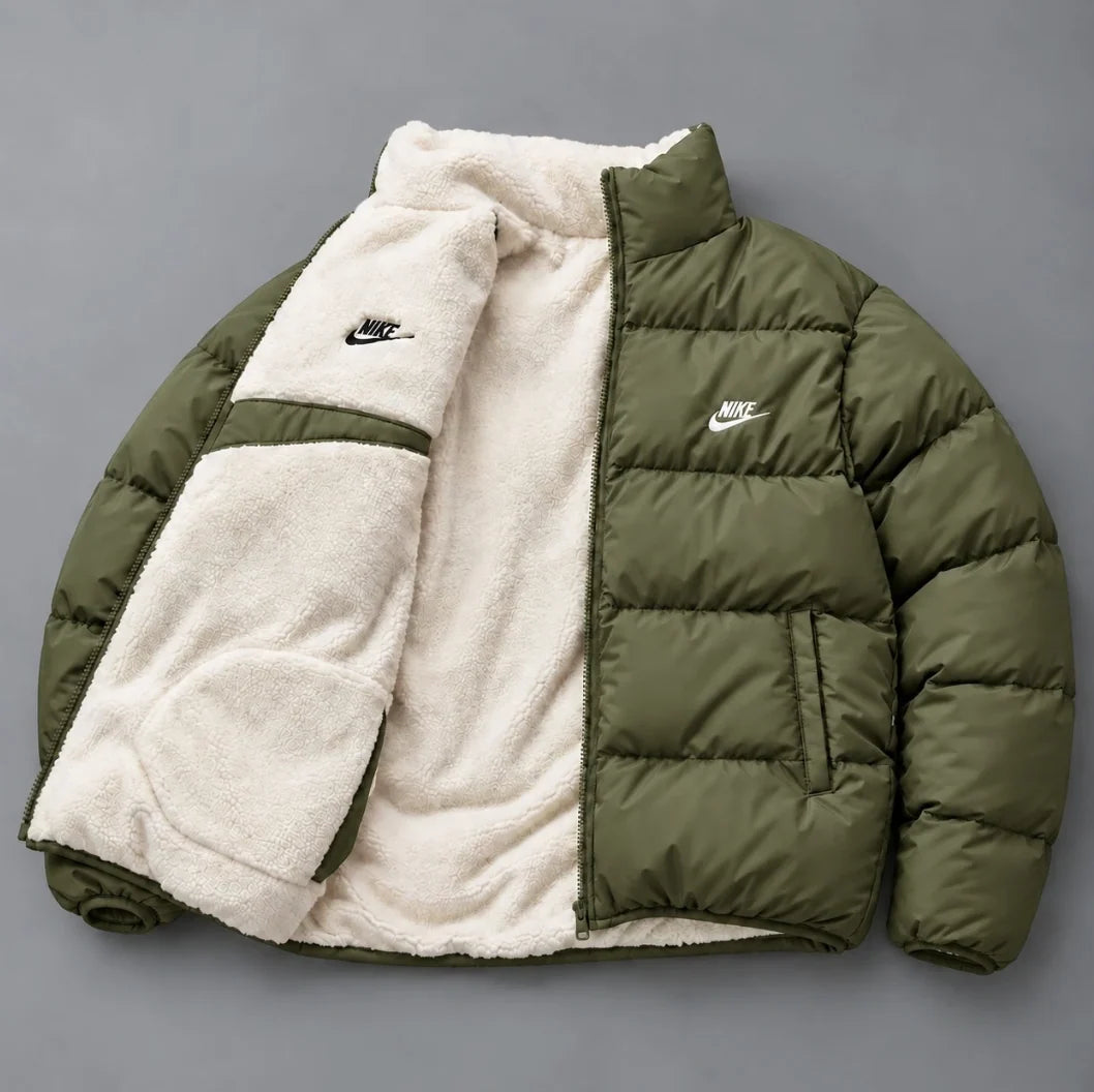 Nike Waxi - Wendbare Sherpa-Pufferjacke